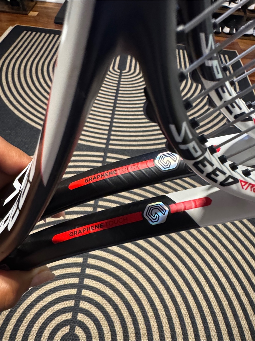 Head Tennis Racquets Pair in White, Black & Red - Picture 3 of 3
